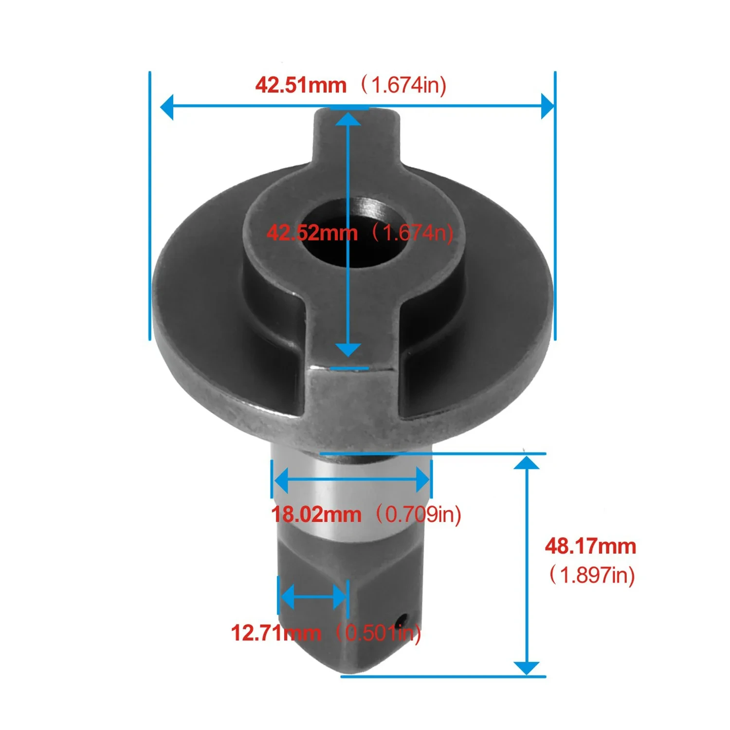 1/2" Spindle Straight Hole Impact Wrench Replacement For milwaukee m18 9070-20 229D 14-73-0455 Power Tool Accessory Repair Parts
1/2" Spindle Straight Hole Impact Wrench Replacement For milwaukee m18 9070-20 229D 14-73-0455 Power Tool Accessory Repair Parts
