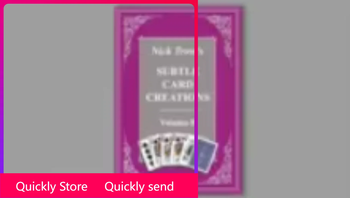 Subtle Card Creations Vol 8 by Nick Trost - Book - Magic tricks (Instant Download) Quickly send
Subtle Card Creations Vol 8 by Nick Trost - Book - Magic tricks (Instant Download) Quickly send