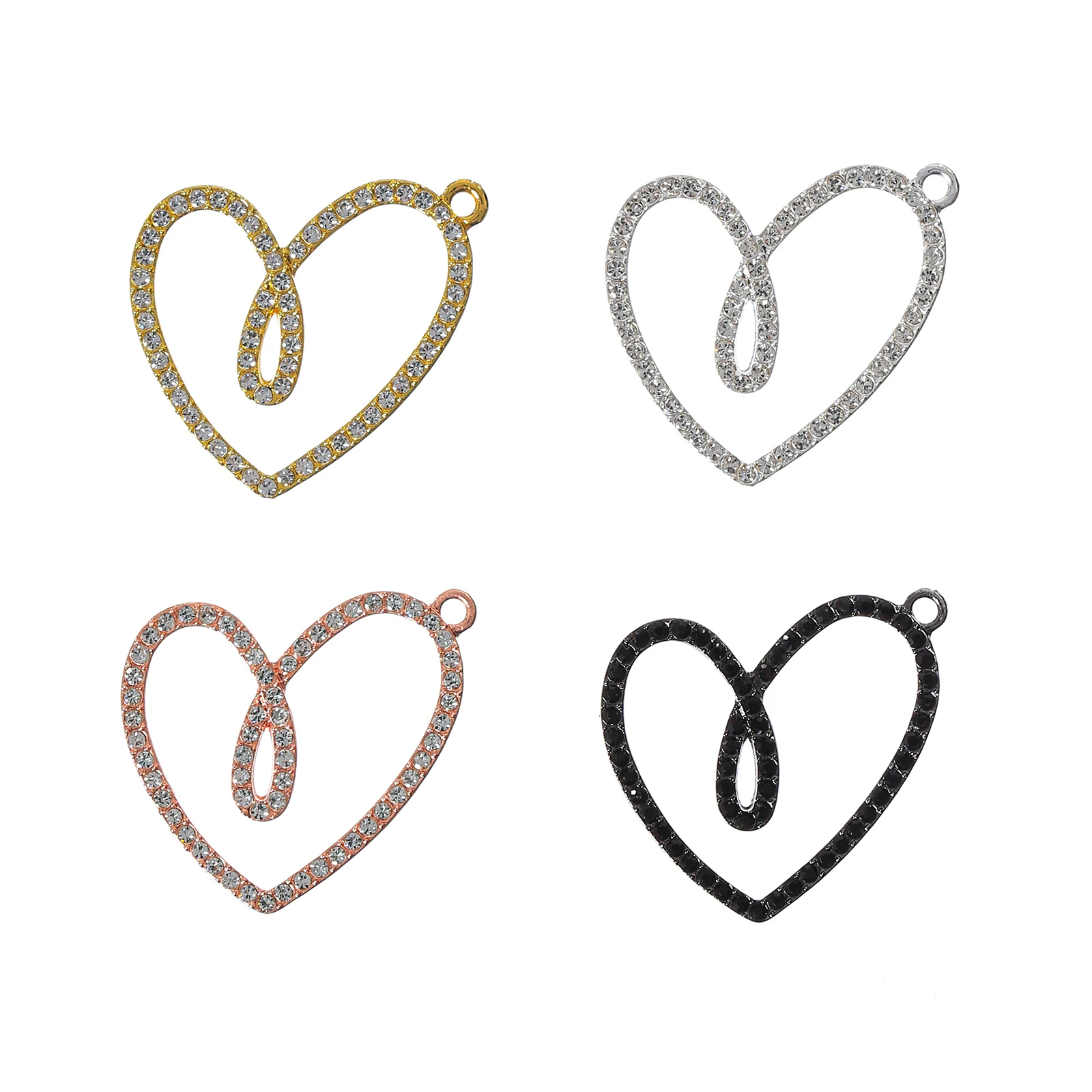 10pcs Heart Charms with Rhinestone Fit for Bracelet Bangle Making DIY HT0158-HT0161
10pcs Heart Charms with Rhinestone Fit for Bracelet Bangle Making DIY HT0158-HT0161