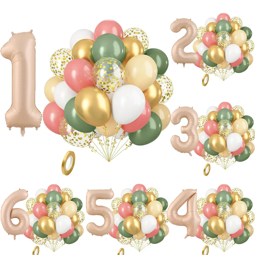 20Pcs Retro Pink Latex Confetti Ballon Kit Caramel Number 0-9 Foil Ballon With Ribbon for Happy Birthday Party Baby Shower Decor
20Pcs Retro Pink Latex Confetti Ballon Kit Caramel Number 0-9 Foil Ballon With Ribbon for Happy Birthday Party Baby Shower Decor