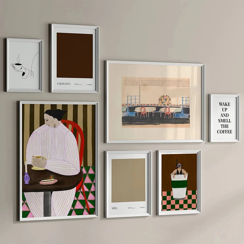 Wall Art Canvas Painting Modern Abstract Plaid Pattern Girl Coffe Shop Decoration Poster And Print Wall Pictures Salon Club
Wall Art Canvas Painting Modern Abstract Plaid Pattern Girl Coffe Shop Decoration Poster And Print Wall Pictures Salon Club