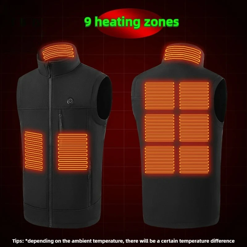 Мужской и женский жилет без рукавов с подогревом, зимняя теплая 9-зонная USB электрическая термокуртка, жилет с подогревом, топы для верховой езды на снегоходе, жилет
Мужской и женский жилет без рукавов с подогревом, зимняя теплая 9-зонная USB электрическая термокуртка, жилет с подогревом, топы для верховой езды на снегоходе, жилет