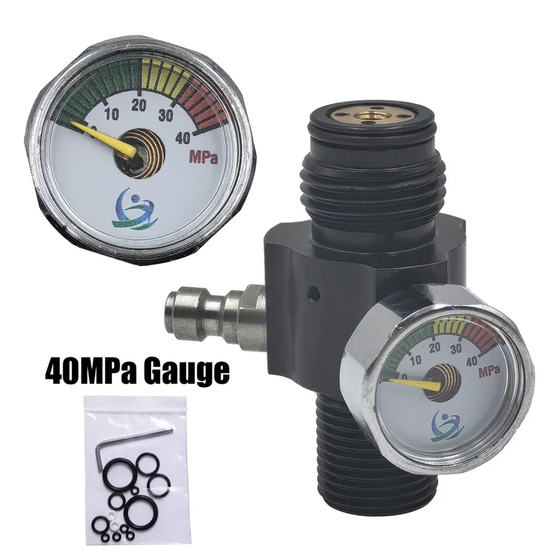 Air Tank Cylinder Regulator Valve, adjustable output pressure, 0 to 2500psi, Threads, M18*1.5, 40Mpa, 350Bar, 5000Psi Gauge
Air Tank Cylinder Regulator Valve, adjustable output pressure, 0 to 2500psi, Threads, M18*1.5, 40Mpa, 350Bar, 5000Psi Gauge