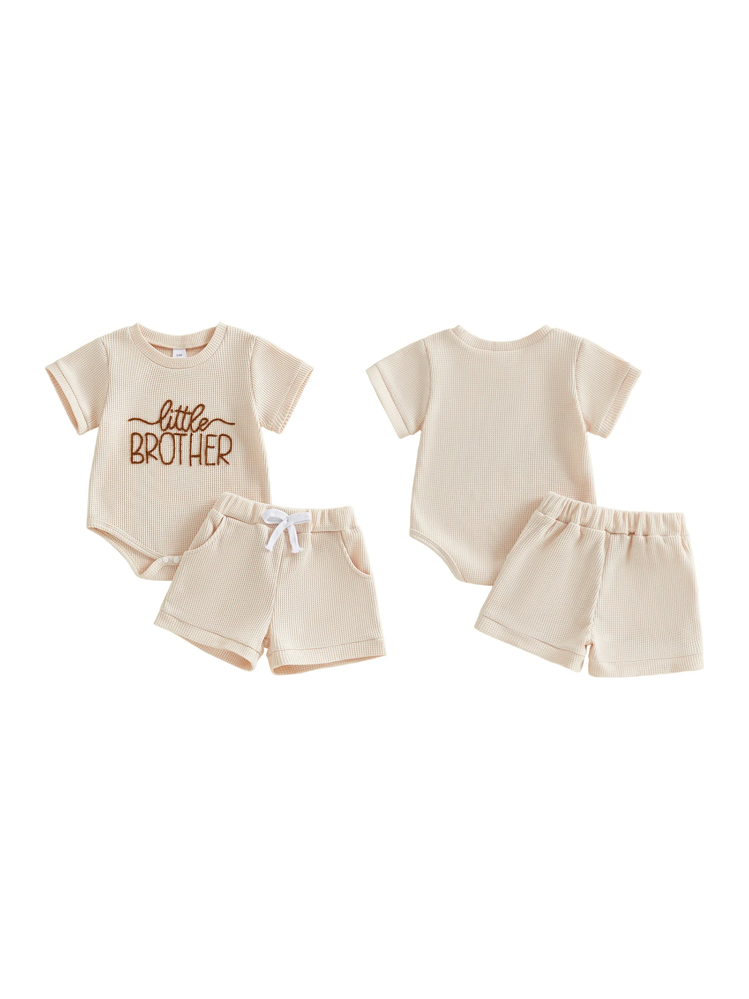 Adorable Baby Boy s Summer Outfit Stylish Short Sleeve Romper with Embroidered Letters and Matching Shorts Set for a Cool Look
Adorable Baby Boy s Summer Outfit Stylish Short Sleeve Romper with Embroidered Letters and Matching Shorts Set for a Cool Look