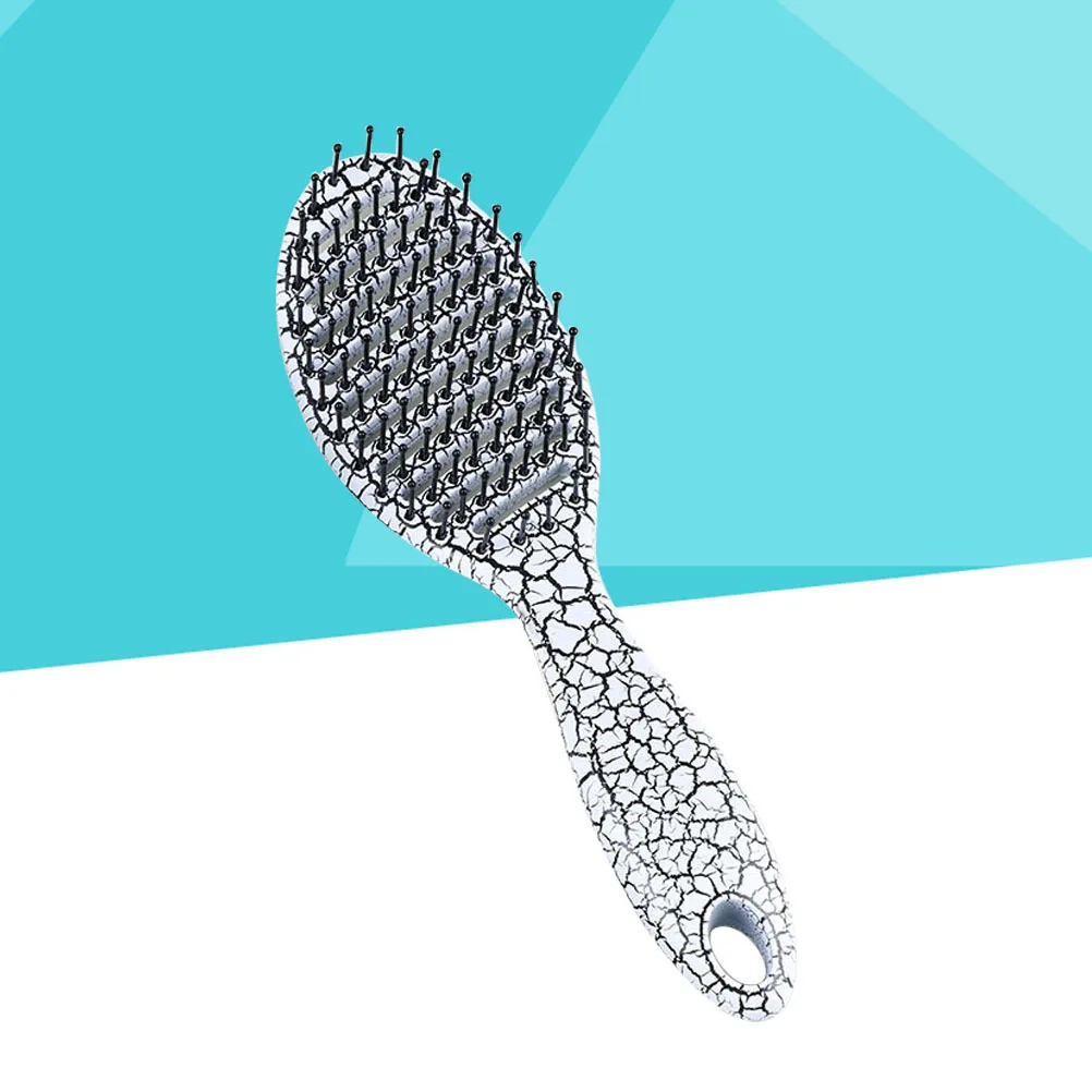 White Curved Anti-Static Massage Scalp Comb Slotted Hair Brush for Curly Tangled Hair Lightweight Flexible ABS Material Travel
White Curved Anti-Static Massage Scalp Comb Slotted Hair Brush for Curly Tangled Hair Lightweight Flexible ABS Material Travel