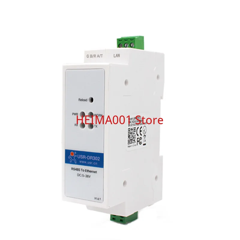 Serial Server Gateway Rail Industrial Grade Serial Port RS485 to Network Port Connection Doctor USR-DR302
Serial Server Gateway Rail Industrial Grade Serial Port RS485 to Network Port Connection Doctor USR-DR302
