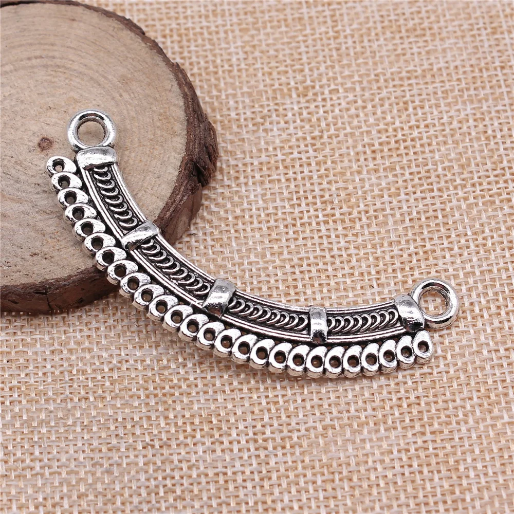 20pcs 70x30mm Charm Necklace Connector For Jewelry Making Antique Silver Color DIY Necklace Finding
20pcs 70x30mm Charm Necklace Connector For Jewelry Making Antique Silver Color DIY Necklace Finding