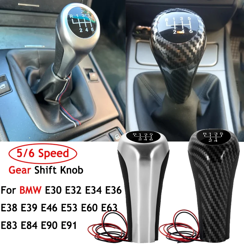 5 6 Speed Gear Shift Knob For BMW 1 3 5 6 Series E30 E32 E34 E36 E38 E39 E46 E53 E60 E63 E83 E84 E90 E91 Car Stick Shifter Lever
5 6 Speed Gear Shift Knob For BMW 1 3 5 6 Series E30 E32 E34 E36 E38 E39 E46 E53 E60 E63 E83 E84 E90 E91 Car Stick Shifter Lever