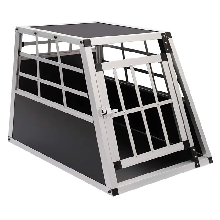Large Foldable Aluminum Alloy Inclined Single Dog Box Metal Pet Kennel Dog Cage 
Large Foldable Aluminum Alloy Inclined Single Dog Box Metal Pet Kennel Dog Cage