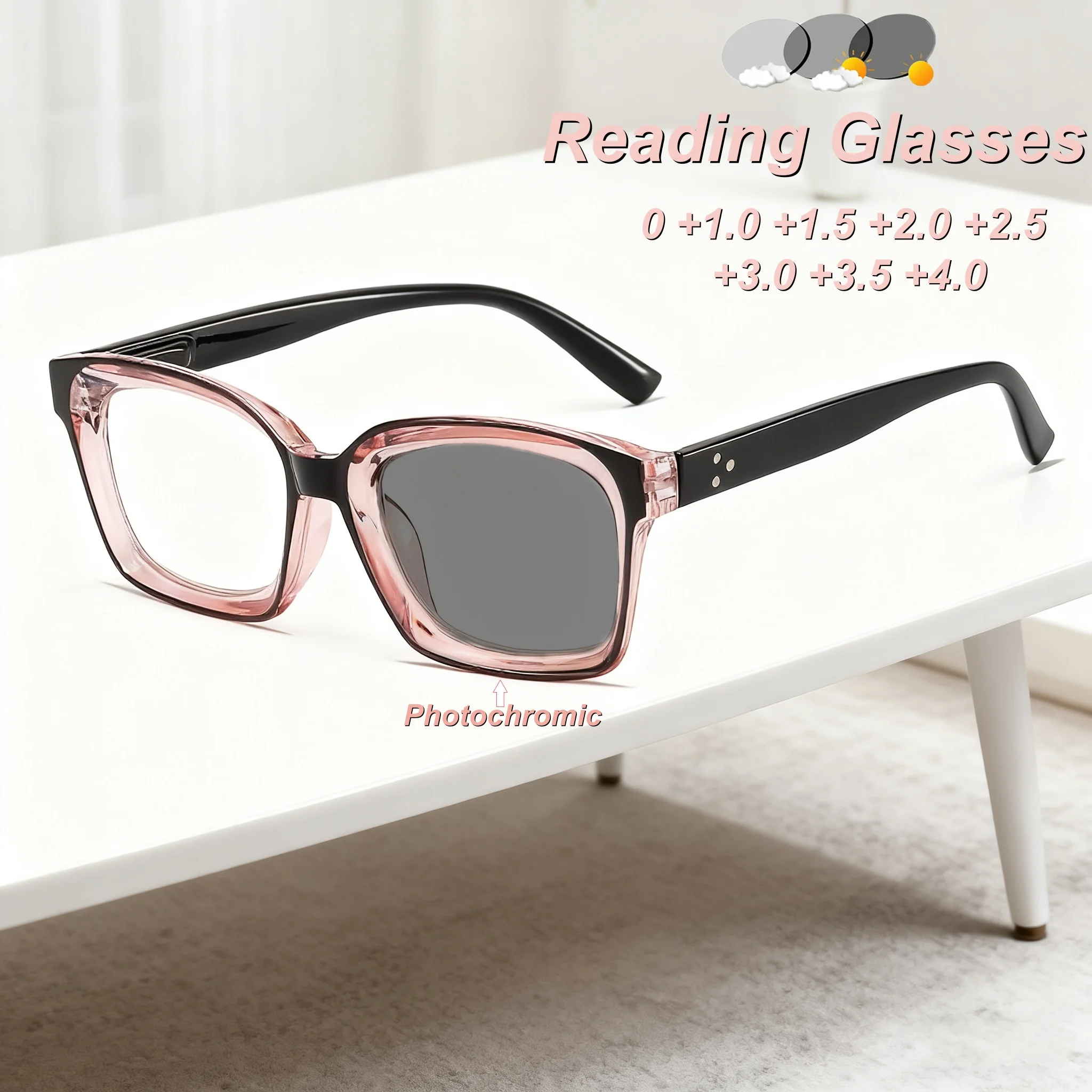 2025 New Fashionable HD Photochromic Women's Reading Glasses Retro Outdoor Neutral High Quality Anti Blue Light Glasses
2025 New Fashionable HD Photochromic Women's Reading Glasses Retro Outdoor Neutral High Quality Anti Blue Light Glasses