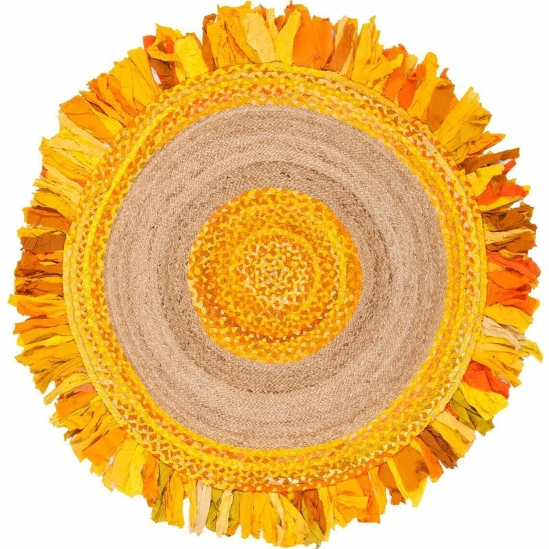 Carpet Rug Round Natural Jute & Cotton Reversible Modern Living Area Carpet Rag Rug
Carpet Rug Round Natural Jute & Cotton Reversible Modern Living Area Carpet Rag Rug