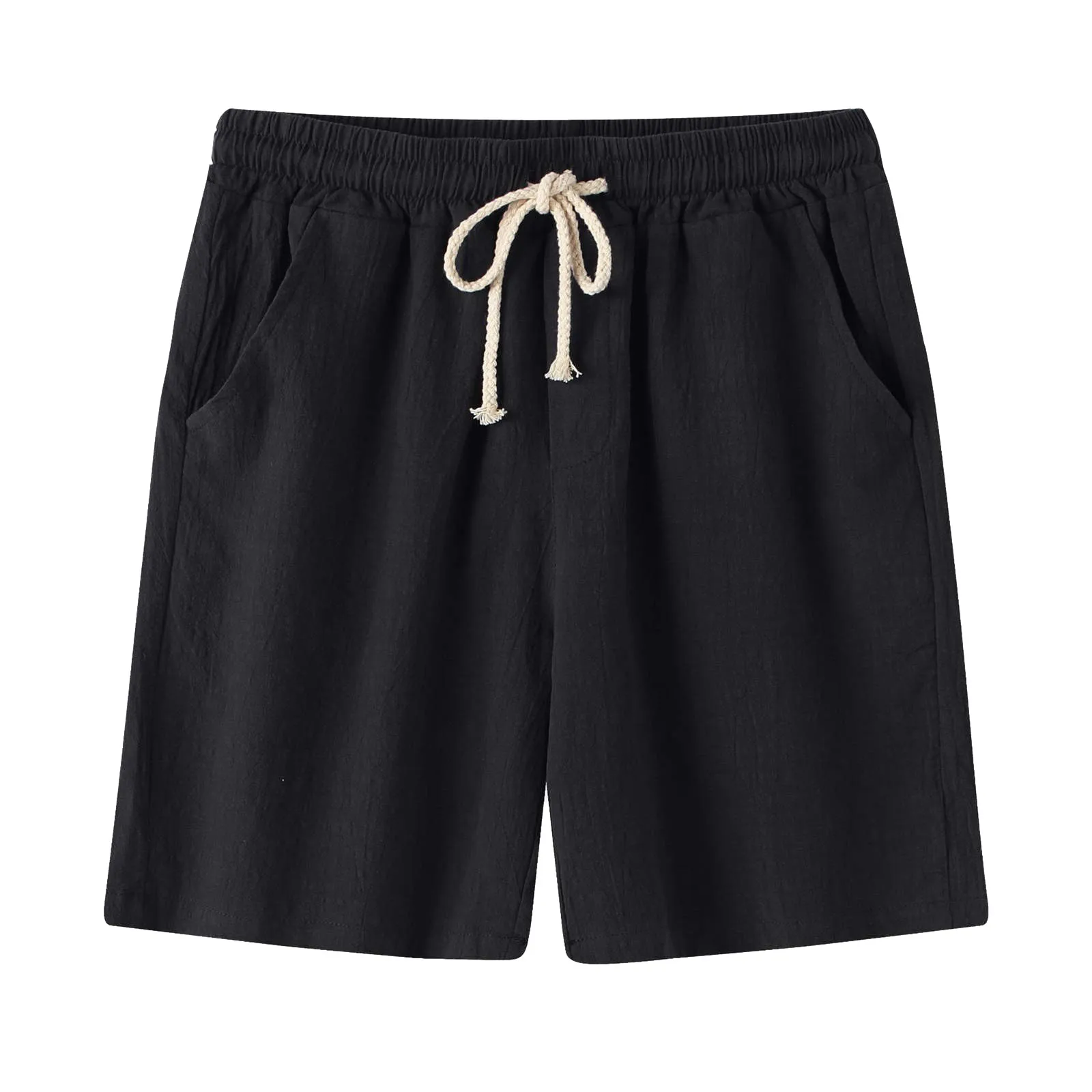 Men's Cotton Linen Shorts Elastic Waist Drawstring Loose Breathable Sports Casual Shorts Summer Holiday Beach Male Board Shorts
Men's Cotton Linen Shorts Elastic Waist Drawstring Loose Breathable Sports Casual Shorts Summer Holiday Beach Male Board Shorts