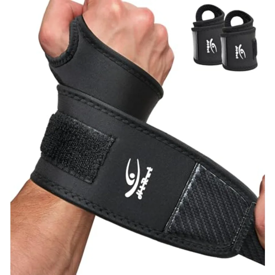 Wrist Brace 2 Pack - Pain Relief for Arthritis, Tendonitis, Carpal Tunnel Durable Wrist Wraps Support for Weightlifting Powerli
Wrist Brace 2 Pack - Pain Relief for Arthritis, Tendonitis, Carpal Tunnel Durable Wrist Wraps Support for Weightlifting Powerli