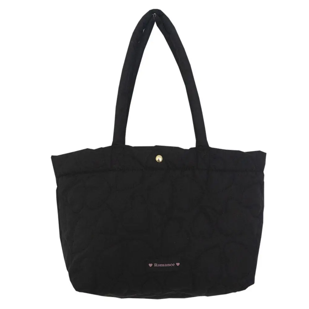 Korean Style Heart Printed Shoulder Bag Solid Color Large Capacity Down Bag Lightweight Space Cotton Tote Bag Nylon Handbag
Korean Style Heart Printed Shoulder Bag Solid Color Large Capacity Down Bag Lightweight Space Cotton Tote Bag Nylon Handbag