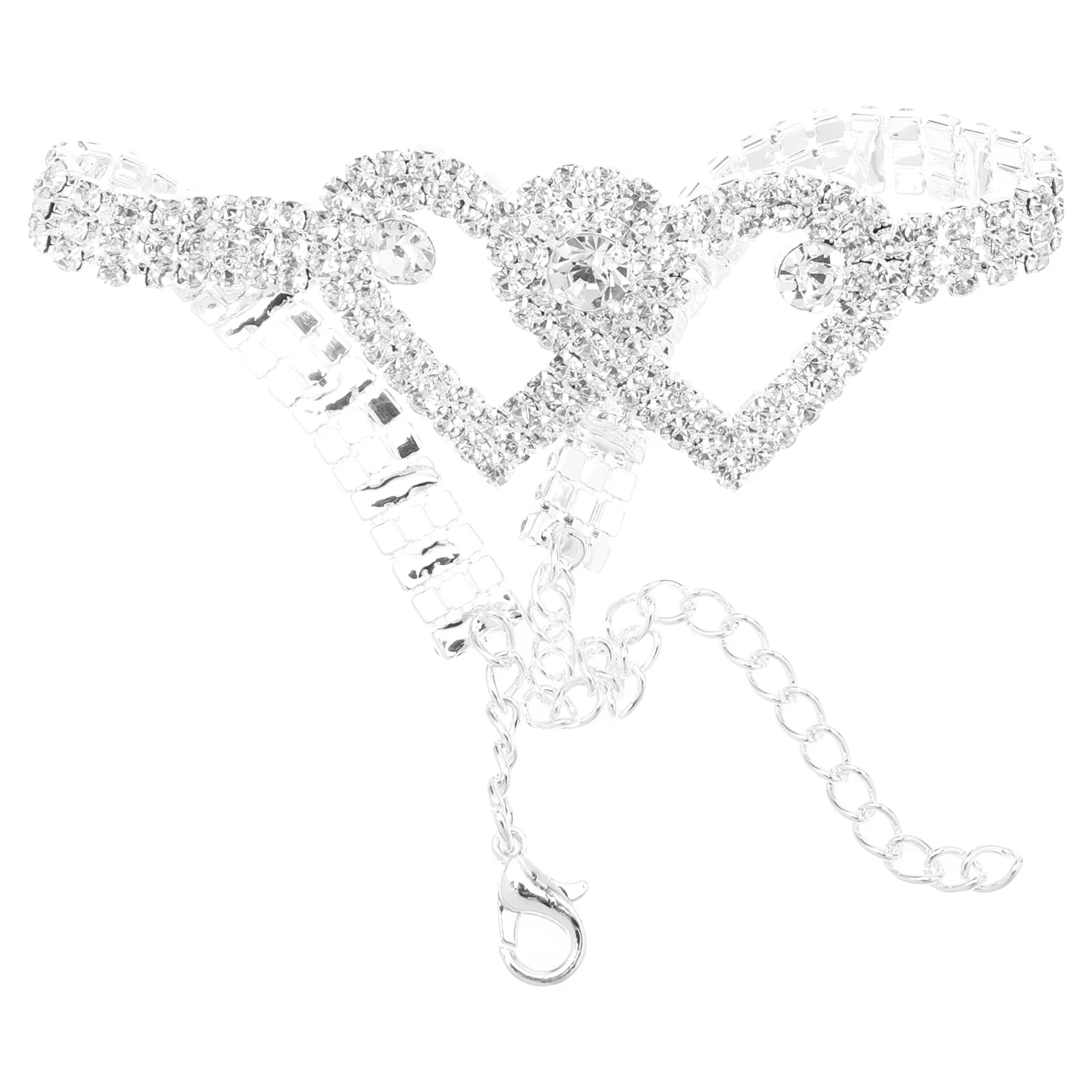 Adjustable Crystal Heart Anklet Rhinestone Bracelet Beach Ankle Chain Beach Foot Jewelry Stylish Rhinestone Bracelet 
Adjustable Crystal Heart Anklet Rhinestone Bracelet Beach Ankle Chain Beach Foot Jewelry Stylish Rhinestone Bracelet