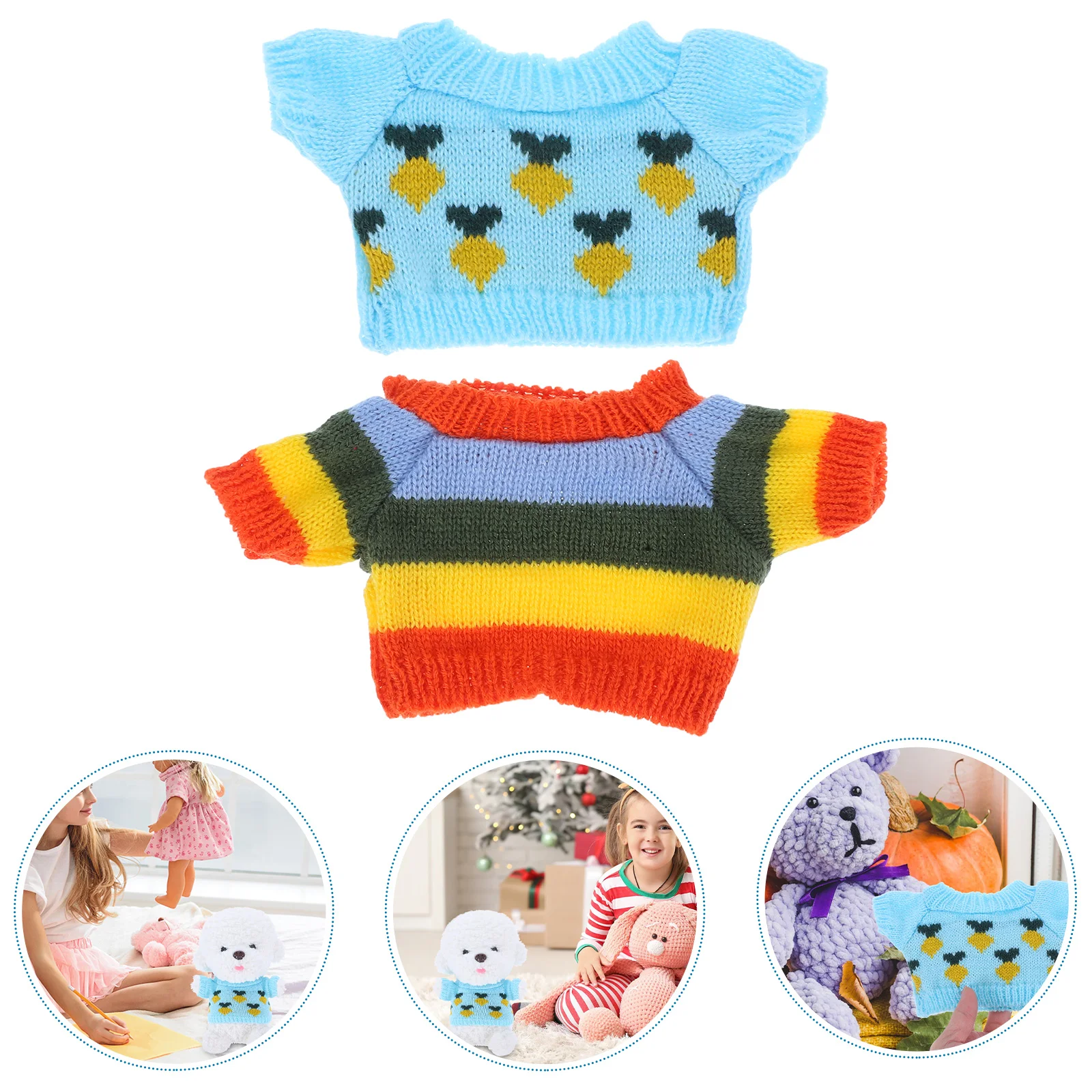2 Pcs Cute Stuffed Animal Clothing Plush Bear Clothes Toys Presents for Kids Yarn
2 Pcs Cute Stuffed Animal Clothing Plush Bear Clothes Toys Presents for Kids Yarn