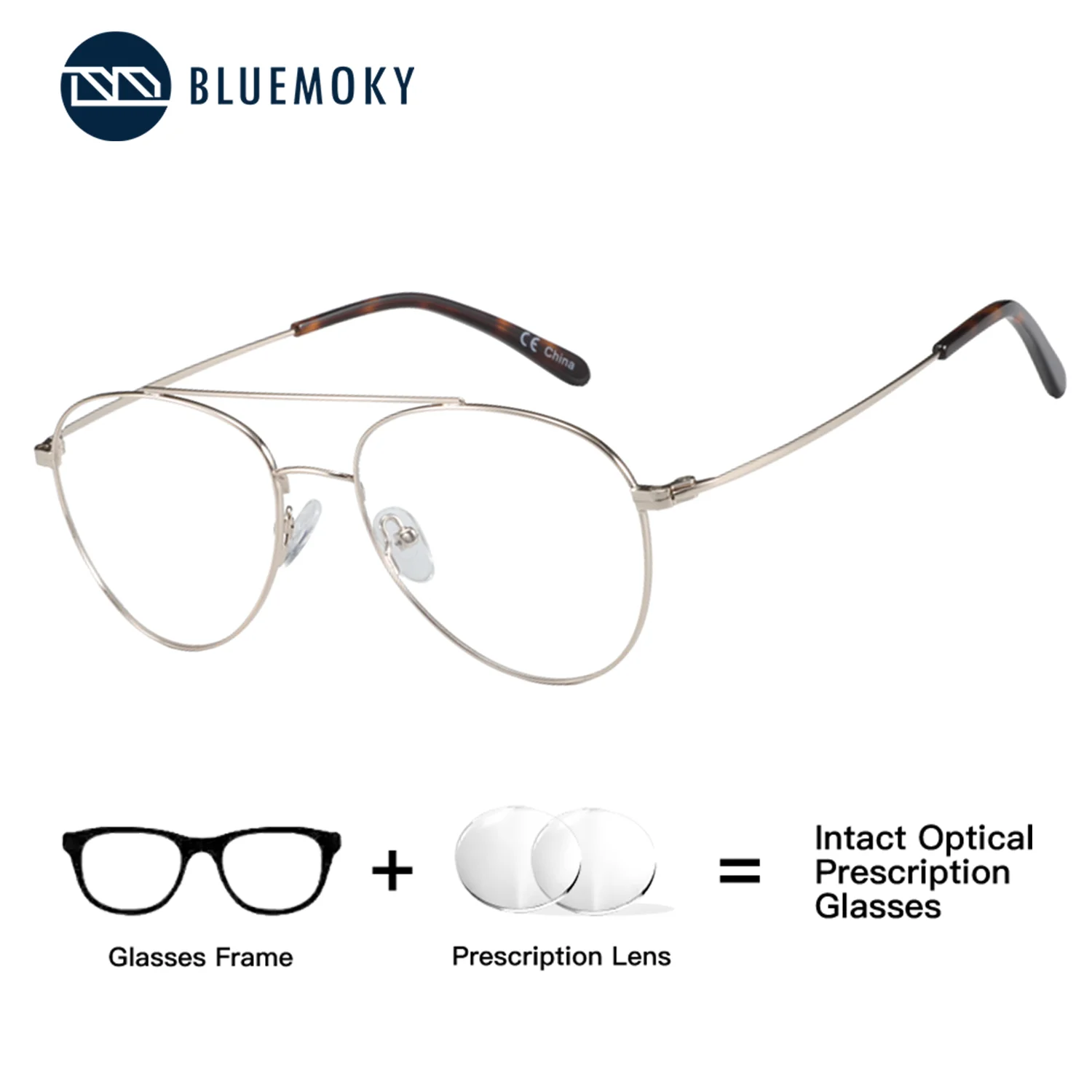 BLUEMOKY Fashion Men Pilot Metal Square Custom Prescription Glasses Photochromic Myopia Lense Vision Correction Optical
BLUEMOKY Fashion Men Pilot Metal Square Custom Prescription Glasses Photochromic Myopia Lense Vision Correction Optical