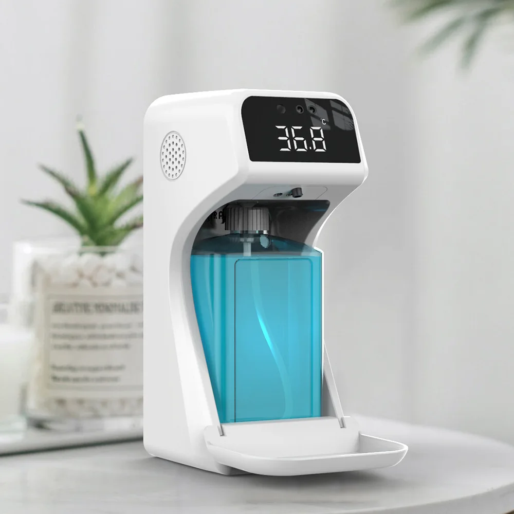 Full automatic infrared induction soap dispenser spray foam intelligent mobile phone temperature measurement and disinfection
Full automatic infrared induction soap dispenser spray foam intelligent mobile phone temperature measurement and disinfection