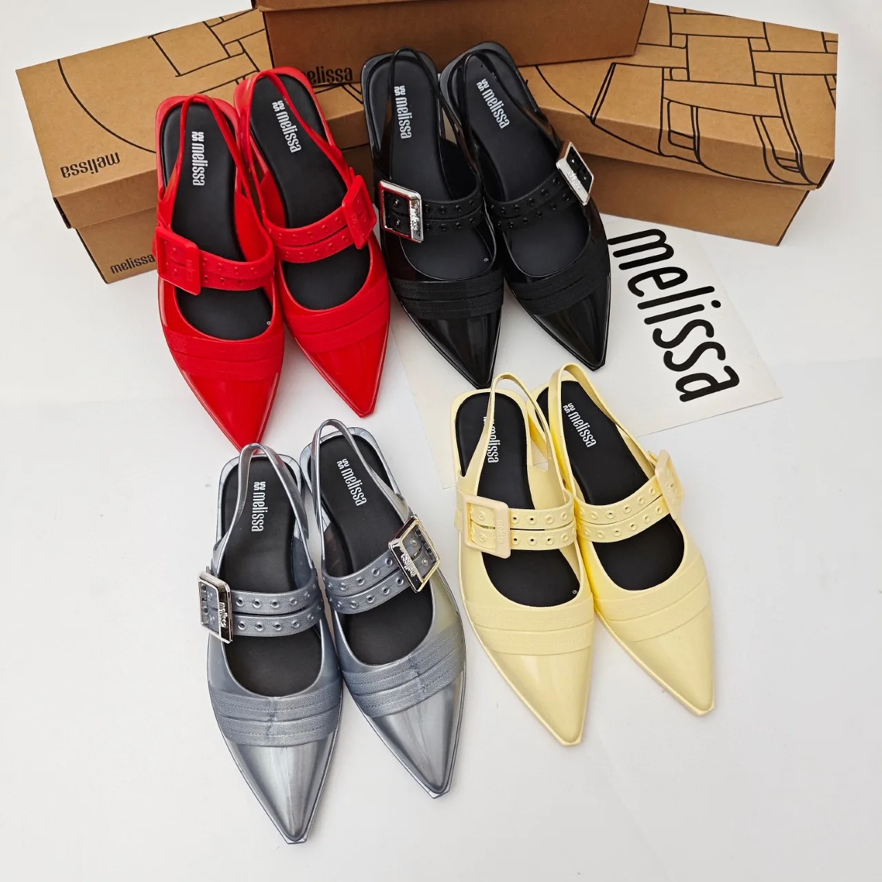 Melissa Women Sandals 2025 Spring Woman Slingback Shoes Fashion Ladies High Heels Elegant Med Heel Pointed Toe Slip on Sandal
Melissa Women Sandals 2025 Spring Woman Slingback Shoes Fashion Ladies High Heels Elegant Med Heel Pointed Toe Slip on Sandal
