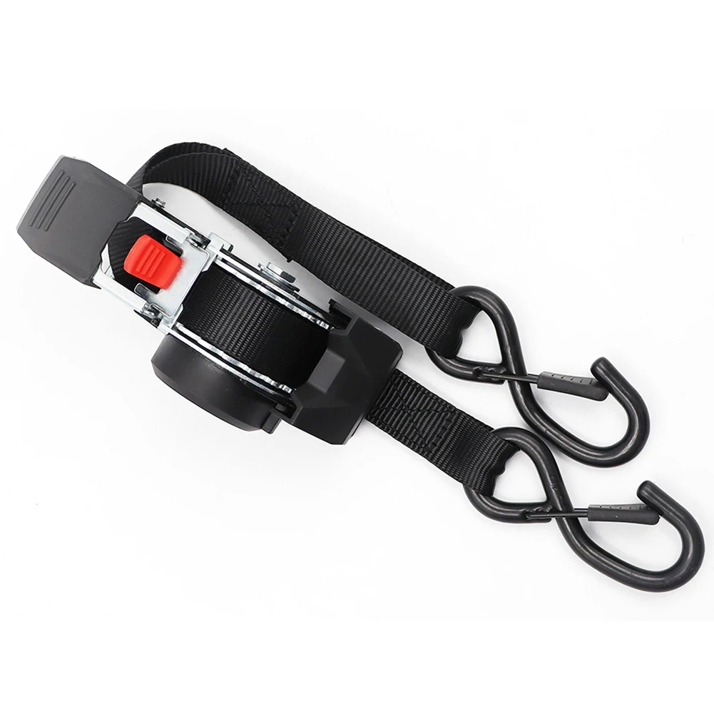 Retractable Ratchet Strap Heavy Duty Tie Down Ratchet Tie Down Strap for Motorcycles Trucks Cargo & More 
Retractable Ratchet Strap Heavy Duty Tie Down Ratchet Tie Down Strap for Motorcycles Trucks Cargo & More