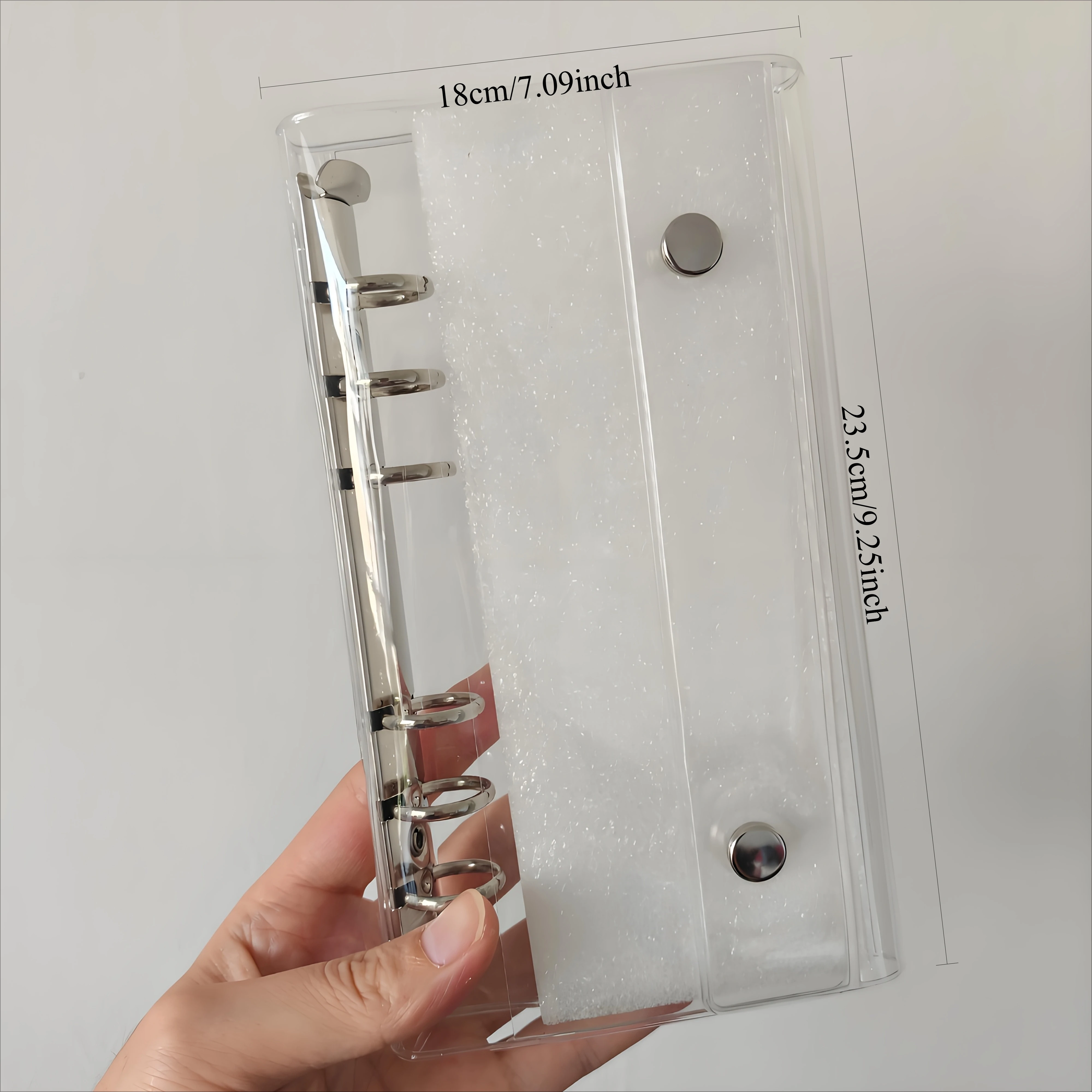 A5 loose-leaf folder with semi-transparent cover, double-clipped loose-leaf folder, an extremely perfect office supply
A5 loose-leaf folder with semi-transparent cover, double-clipped loose-leaf folder, an extremely perfect office supply