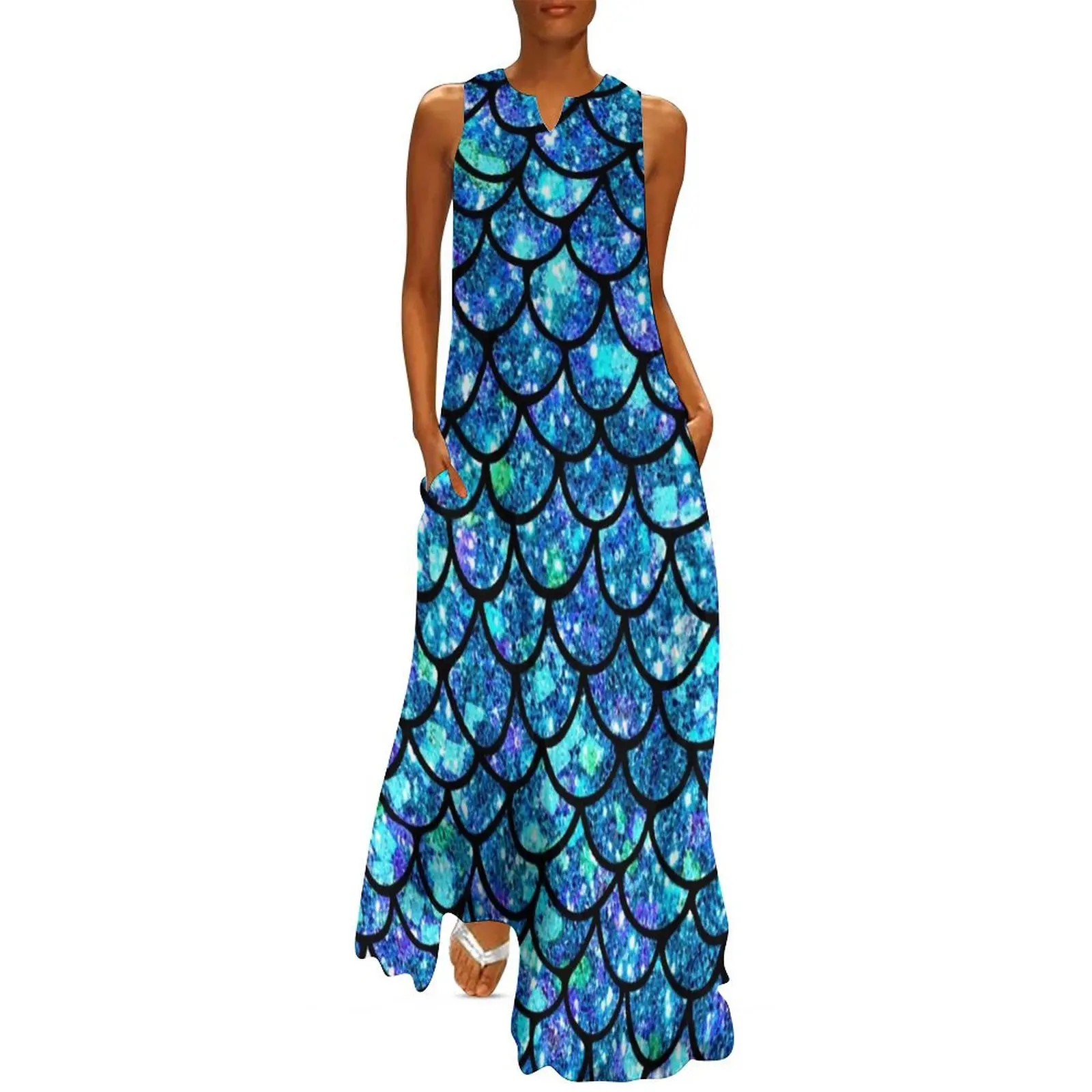 Magical Sparkly Mermaid Scales Long Dress Women"s summer dress Summer dresses for women
Magical Sparkly Mermaid Scales Long Dress Women"s summer dress Summer dresses for women