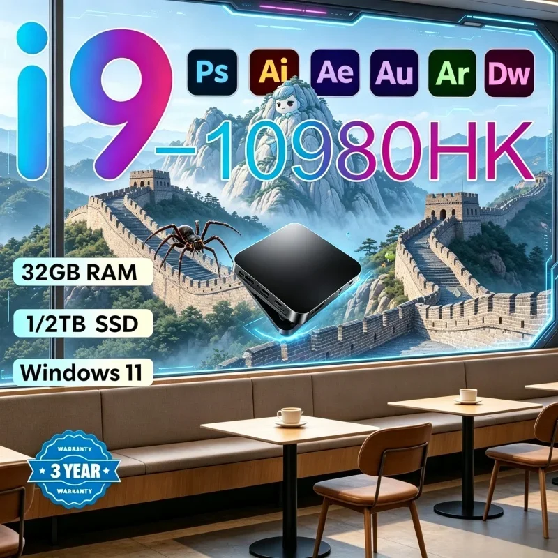 2026 Luminous Roaming MINI PC Equipped With Windows 11 Pro Core I9 10980HK RAM 1TB SSD WIFI 6 BT5.2 4K HD Neat Gaming Business
2026 Luminous Roaming MINI PC Equipped With Windows 11 Pro Core I9 10980HK RAM 1TB SSD WIFI 6 BT5.2 4K HD Neat Gaming Business