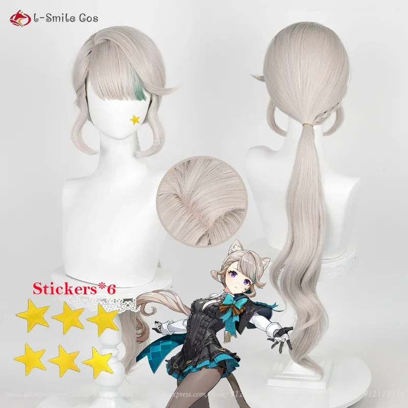 Game Cosplay Fontaine Lynette Cosplay Wig 82cm Gray Gold Highlights Green Heat Resistant Synthetic Wigs Wig Cap
Game Cosplay Fontaine Lynette Cosplay Wig 82cm Gray Gold Highlights Green Heat Resistant Synthetic Wigs Wig Cap