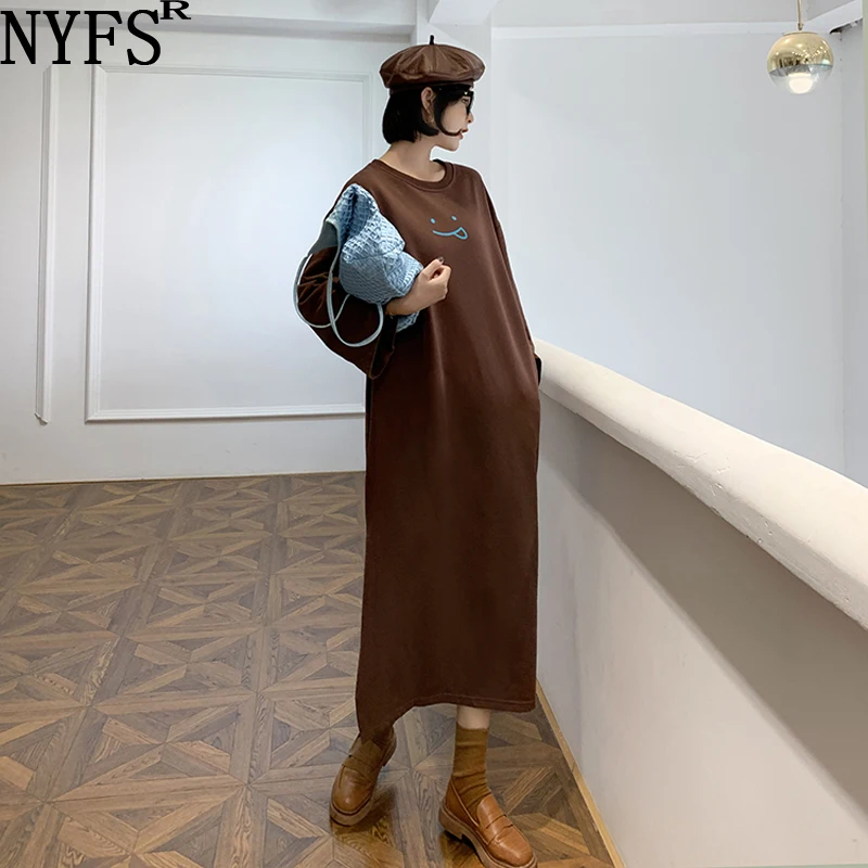 NYFS 2023 Autumn New Korea Woman Dress Vestidos Robe Femme Elbise Loose Circle Cotton Hoodie Dress
NYFS 2023 Autumn New Korea Woman Dress Vestidos Robe Femme Elbise Loose Circle Cotton Hoodie Dress