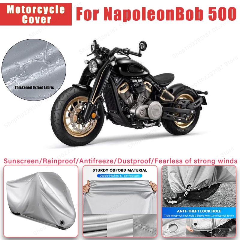 For Benda NapoleonBob 500 No Ear Motorcycle Cover - Outdoor Full Body Protection, Waterproof Dustproof Sunscreen Moto Accessory
For Benda NapoleonBob 500 No Ear Motorcycle Cover - Outdoor Full Body Protection, Waterproof Dustproof Sunscreen Moto Accessory