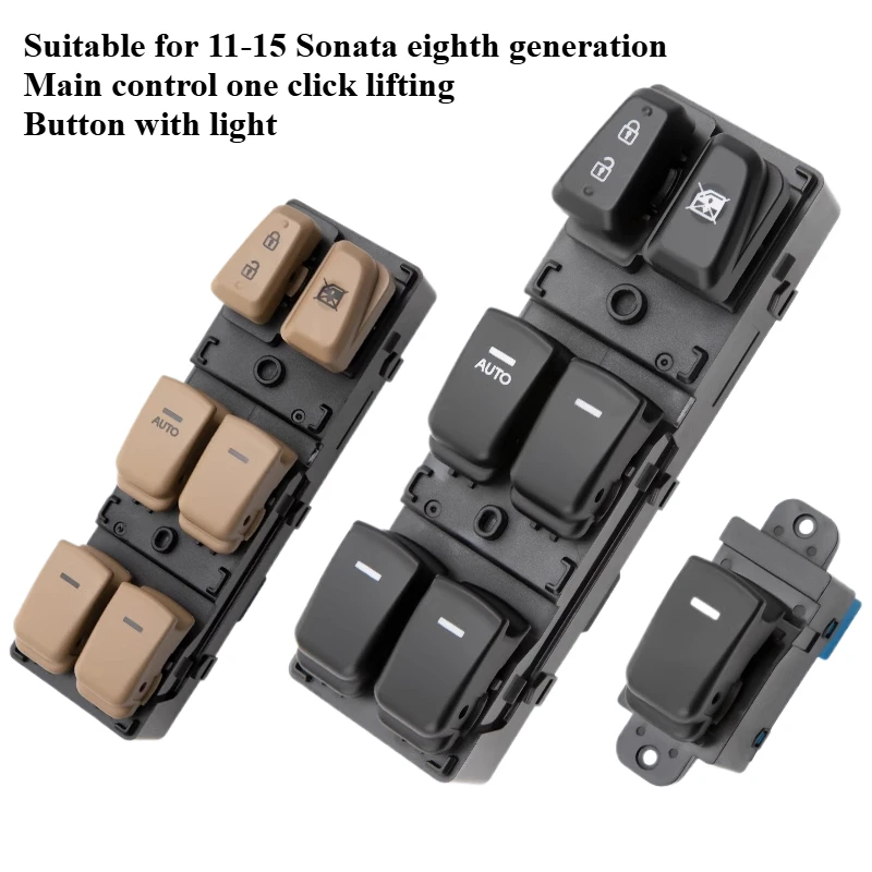 For Hyundai 11-15 Sonata 8 Window Glass Regulator Switch Driver's Car Window Lift Button Assembly Auto Parts 1pcs
For Hyundai 11-15 Sonata 8 Window Glass Regulator Switch Driver's Car Window Lift Button Assembly Auto Parts 1pcs