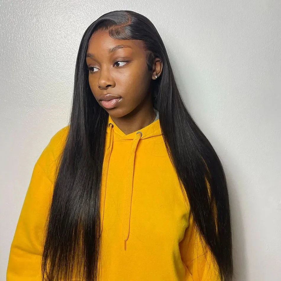 Preplucked 13x4 13x6 hd lace frontal human hair wig for women choice 30 40 inch lace front bone Brazilian straight wigs on sale
Preplucked 13x4 13x6 hd lace frontal human hair wig for women choice 30 40 inch lace front bone Brazilian straight wigs on sale