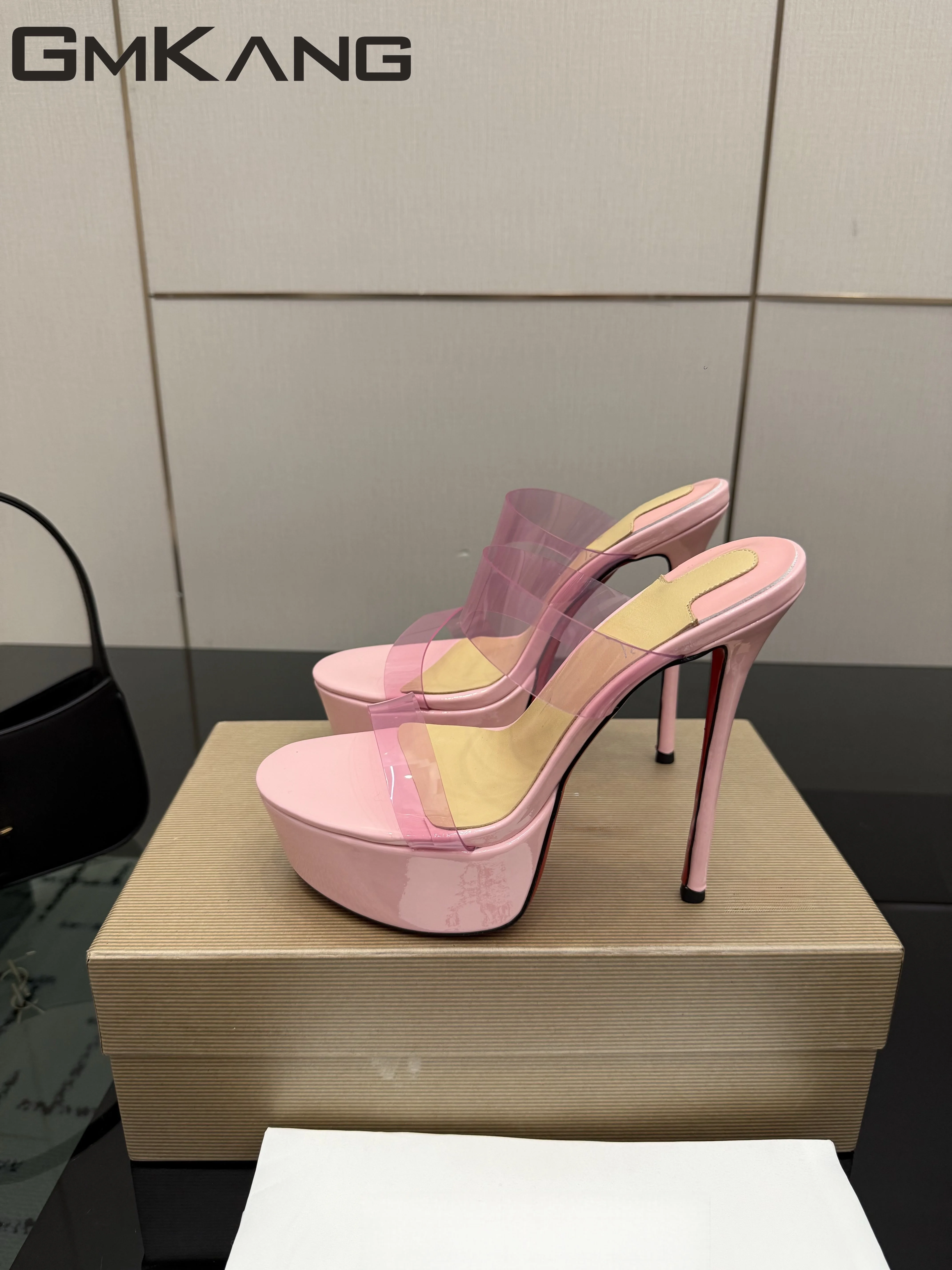 Women Platform High Heel Mules Sandals Clear PVC Strap Sole Stiletto Slip On Party Pumps Summer Nude Slide Shoes
Women Platform High Heel Mules Sandals Clear PVC Strap Sole Stiletto Slip On Party Pumps Summer Nude Slide Shoes