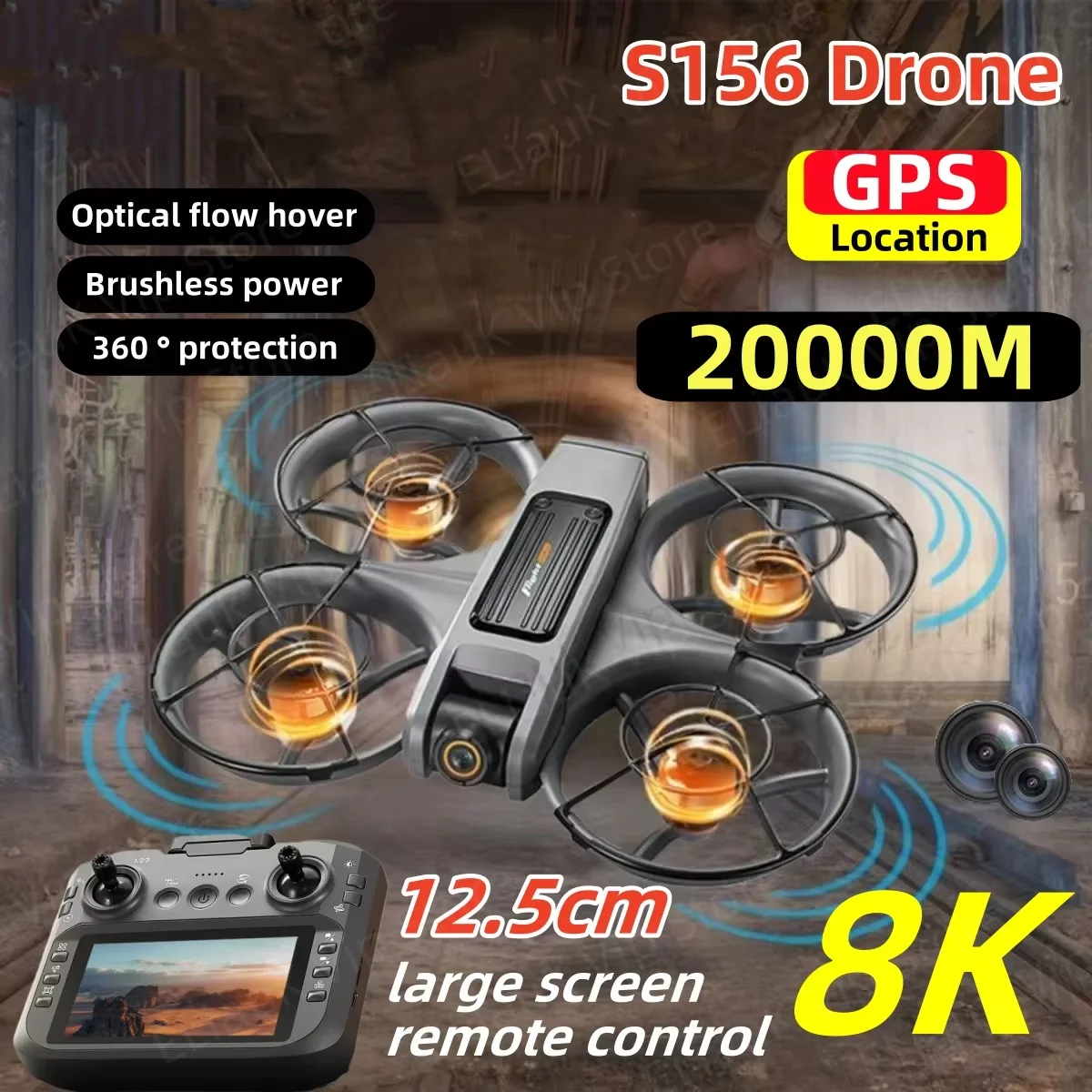 Профессиональный дрон 8K HD с двумя камерами, 5G WiFi FPV, квадрокоптер с большим экраном 12,5 см, дистанционным управлением и функцией предотвращения столкновений
Профессиональный дрон 8K HD с двумя камерами, 5G WiFi FPV, квадрокоптер с большим экраном 12,5 см, дистанционным управлением и функцией предотвращения столкновений