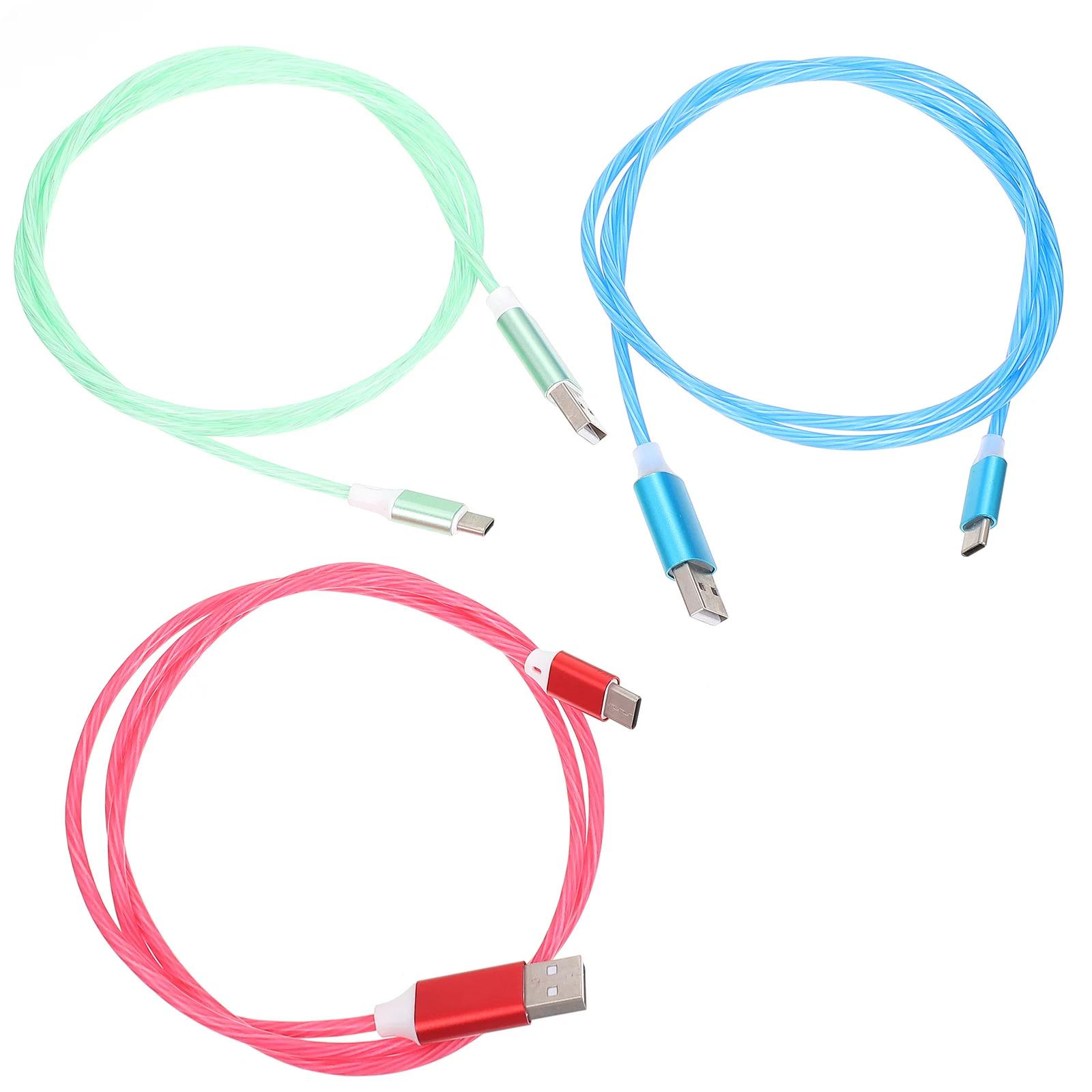 3Pcs LED Illuminated Type C Charging Cable Flow Light USB Cord for Phone Laptop Tablet Watermelon Red Charging Strong
3Pcs LED Illuminated Type C Charging Cable Flow Light USB Cord for Phone Laptop Tablet Watermelon Red Charging Strong