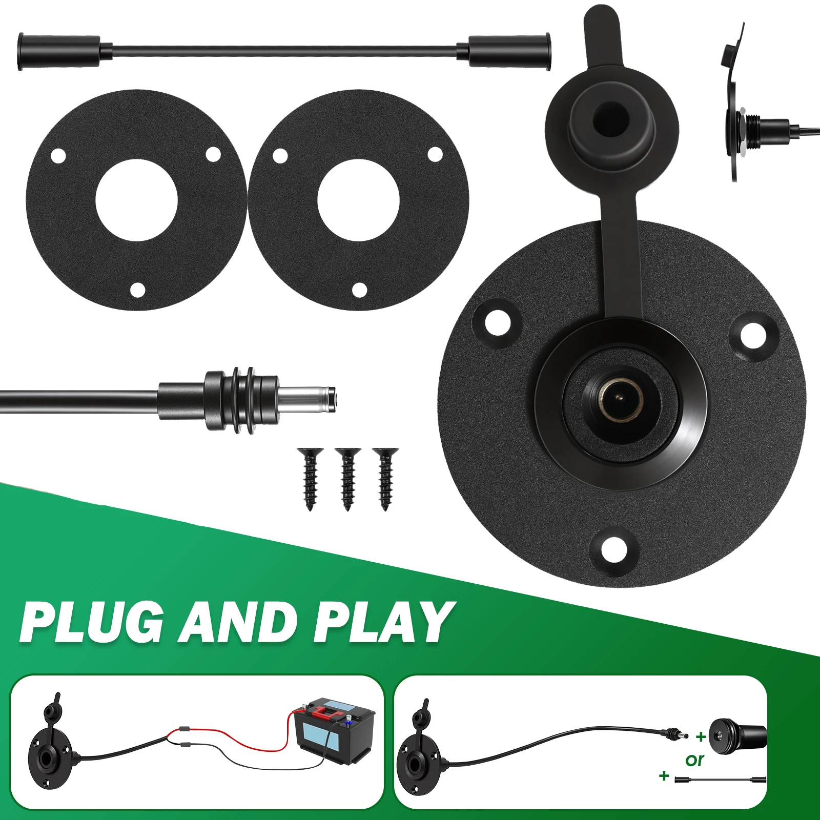 Aluminum Wall Pass Through Kit RV Waterproof Cable Pass Through RV Truck Marine Embedded Panel Mount Connector for Outdoor/RV/T
Aluminum Wall Pass Through Kit RV Waterproof Cable Pass Through RV Truck Marine Embedded Panel Mount Connector for Outdoor/RV/T