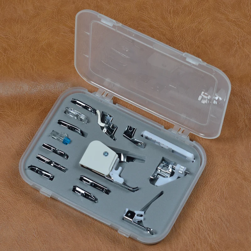 Electric multifunctional sewing machine Taiwan commonly used presser foot box accessories set DIY
Electric multifunctional sewing machine Taiwan commonly used presser foot box accessories set DIY