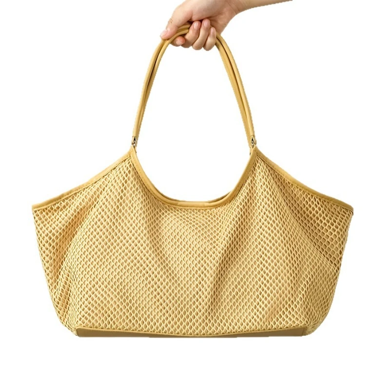 Women Hollowed Out Beach Shoulder Bags Composite Mesh Female Large Capacity Tote Bags Women's Outdoor Travel Vacation Handbag
Women Hollowed Out Beach Shoulder Bags Composite Mesh Female Large Capacity Tote Bags Women's Outdoor Travel Vacation Handbag
