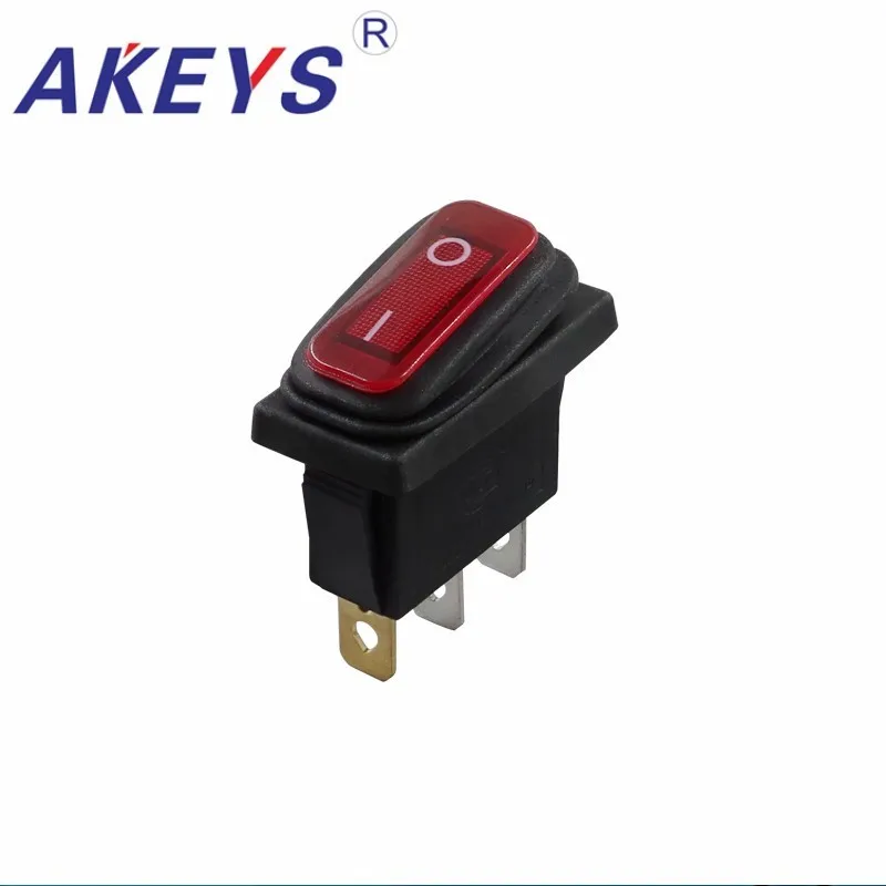 10 PCS KCD3-101FS-DV 3 pins 2 Position Waterproof (on)-off-on momentary rocker switch with red light
10 PCS KCD3-101FS-DV 3 pins 2 Position Waterproof (on)-off-on momentary rocker switch with red light