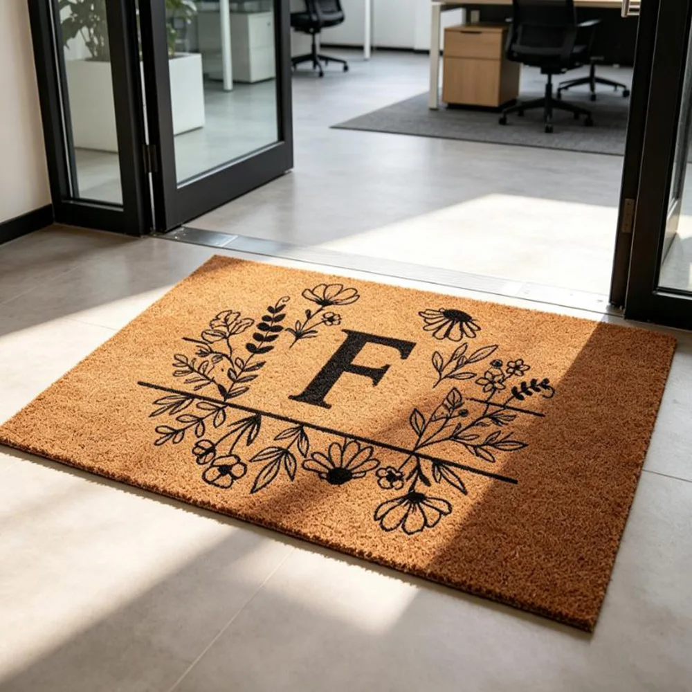 Wildflower Personalized Coir Doormat Family Last Name Custom Floral Mat for Front Porch Entry Way Garden
Wildflower Personalized Coir Doormat Family Last Name Custom Floral Mat for Front Porch Entry Way Garden