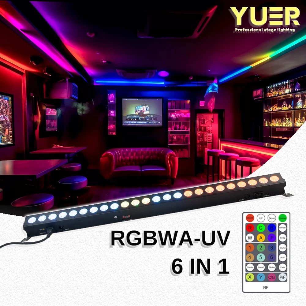 YUER 24x6W LED RGBWA-UV Настенный светильник Bar 6in1 Beads DMX512 Звук DJ Дискотека Вечеринка Клуб Свадьба Сценический эффект Луч освещения
YUER 24x6W LED RGBWA-UV Настенный светильник Bar 6in1 Beads DMX512 Звук DJ Дискотека Вечеринка Клуб Свадьба Сценический эффект Луч освещения
