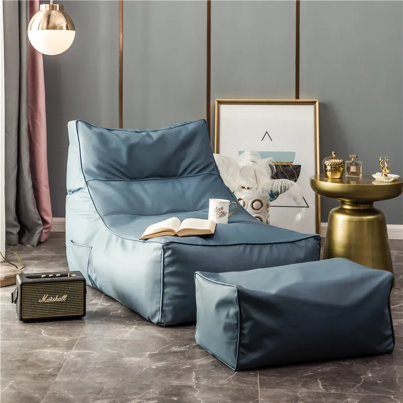 Waterproof Single Bean Bag Sofa Leather Lazy Funda Upholstery Bean Bag Sofas Quilted Nordic Minimalista Silla Home Furniture ZN
Waterproof Single Bean Bag Sofa Leather Lazy Funda Upholstery Bean Bag Sofas Quilted Nordic Minimalista Silla Home Furniture ZN