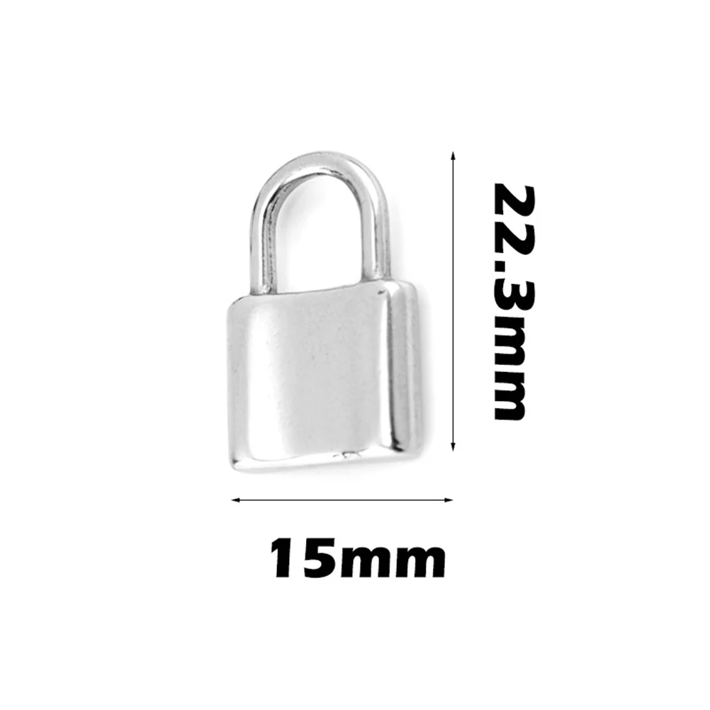 20 Pcs Stainless Steel Lock Pendant Unique DIY Charms for Necklace Butterfly Sterling Silver Bracelet Wristband
20 Pcs Stainless Steel Lock Pendant Unique DIY Charms for Necklace Butterfly Sterling Silver Bracelet Wristband