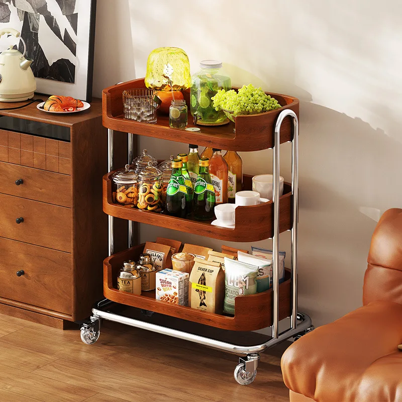 HYS snack cart storage rack living room movable dining cart floor storage shelf
HYS snack cart storage rack living room movable dining cart floor storage shelf