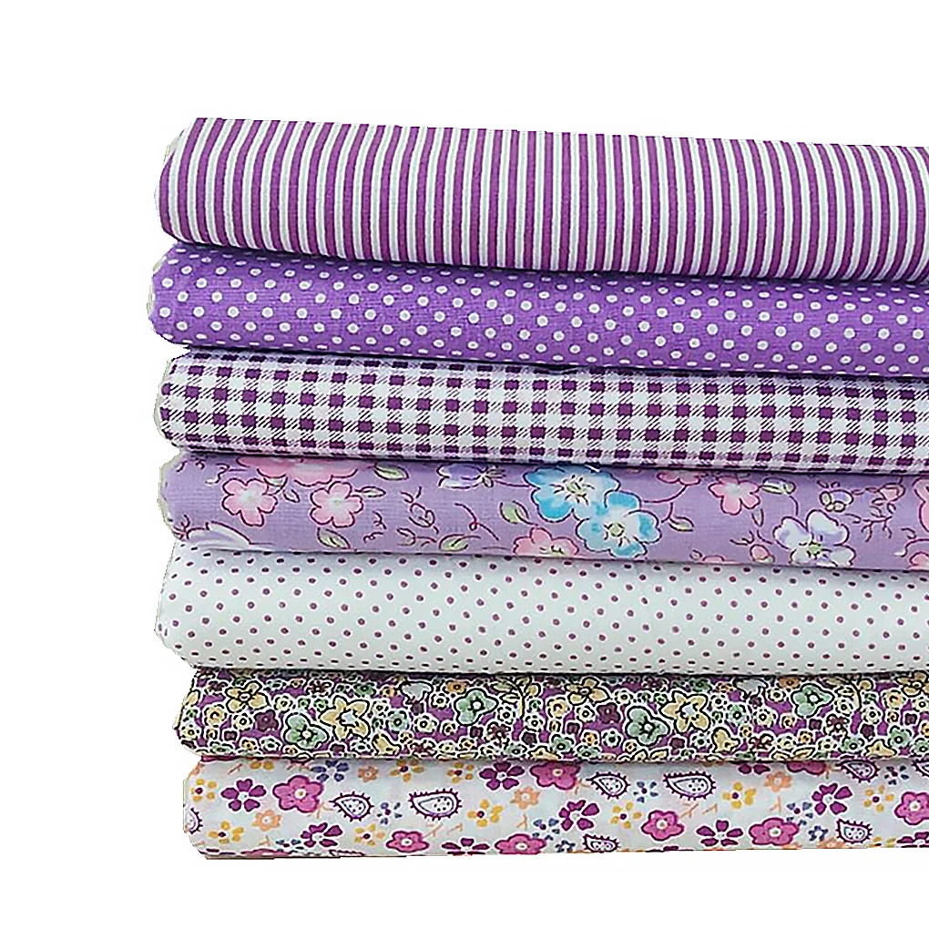 7 шт./компл., хлопковая ткань «сделай сам», ткань с цветочным принтом, лоскутное шитье, стеганое шитье, фиолетовая серия, 50*50 см
7 шт./компл., хлопковая ткань «сделай сам», ткань с цветочным принтом, лоскутное шитье, стеганое шитье, фиолетовая серия, 50*50 см