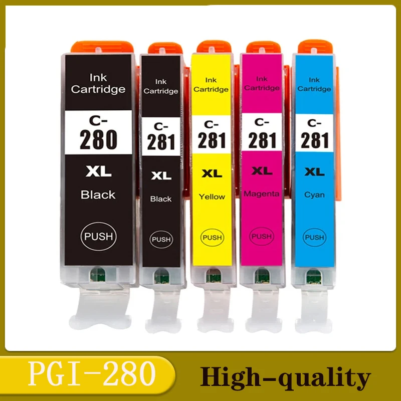PGI-280 CLI-281 5 шт. Совместимый картридж PGI-280 CLI-281 для принтера Canon TS9120 TS8120 TS6120 TS6220 TR8520 TR7520
PGI-280 CLI-281 5 шт. Совместимый картридж PGI-280 CLI-281 для принтера Canon TS9120 TS8120 TS6120 TS6220 TR8520 TR7520