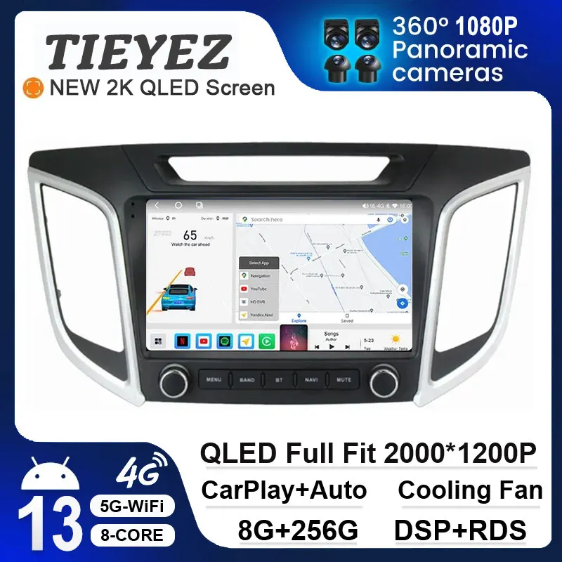 Мультимедийный проигрыватель для Hyundai Creta IX25 2015-256, 9 дюймов, 8 ядер, 2019 ГГц, Android 13
Мультимедийный проигрыватель для Hyundai Creta IX25 2015-256, 9 дюймов, 8 ядер, 2019 ГГц, Android 13