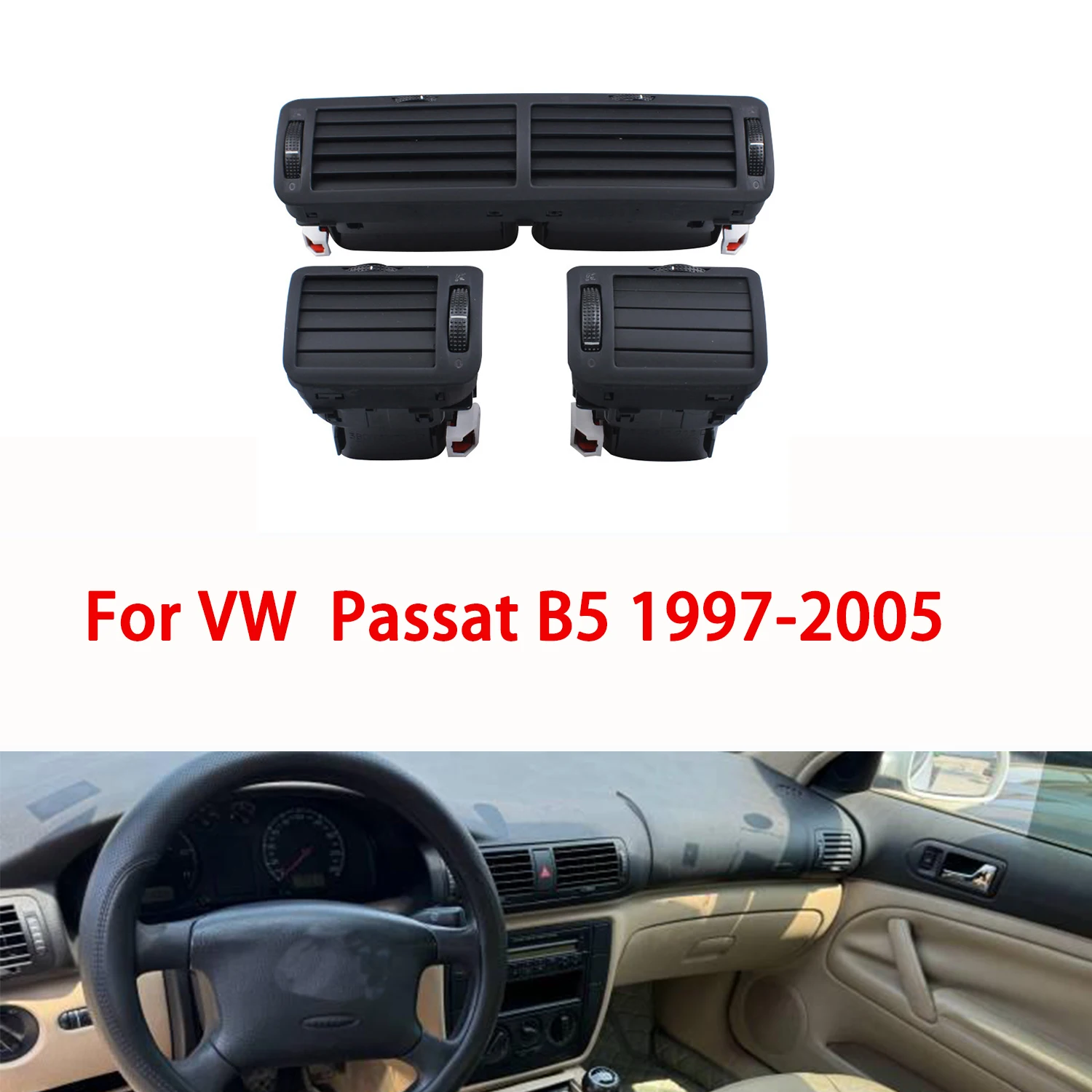 For VW Passat B5 1997- 2005 Black Front Dashboard Central Air Vent Outlet A/C Heater
For VW Passat B5 1997- 2005 Black Front Dashboard Central Air Vent Outlet A/C Heater