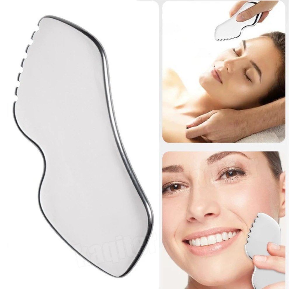 Скребок для массажа Гуаша, массажер для лица Шиацу, доска Гуа Ша, расслабляющий массажный инструмент для мышц тела из нержавеющей стали
Скребок для массажа Гуаша, массажер для лица Шиацу, доска Гуа Ша, расслабляющий массажный инструмент для мышц тела из нержавеющей стали