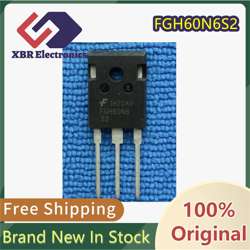 (5/50 pieces) FGH60N6S2 FGH60N6 TO-247 600V 60A Brand new genuine product In stock Fast shipping Free shipping 
(5/50 pieces) FGH60N6S2 FGH60N6 TO-247 600V 60A Brand new genuine product In stock Fast shipping Free shipping